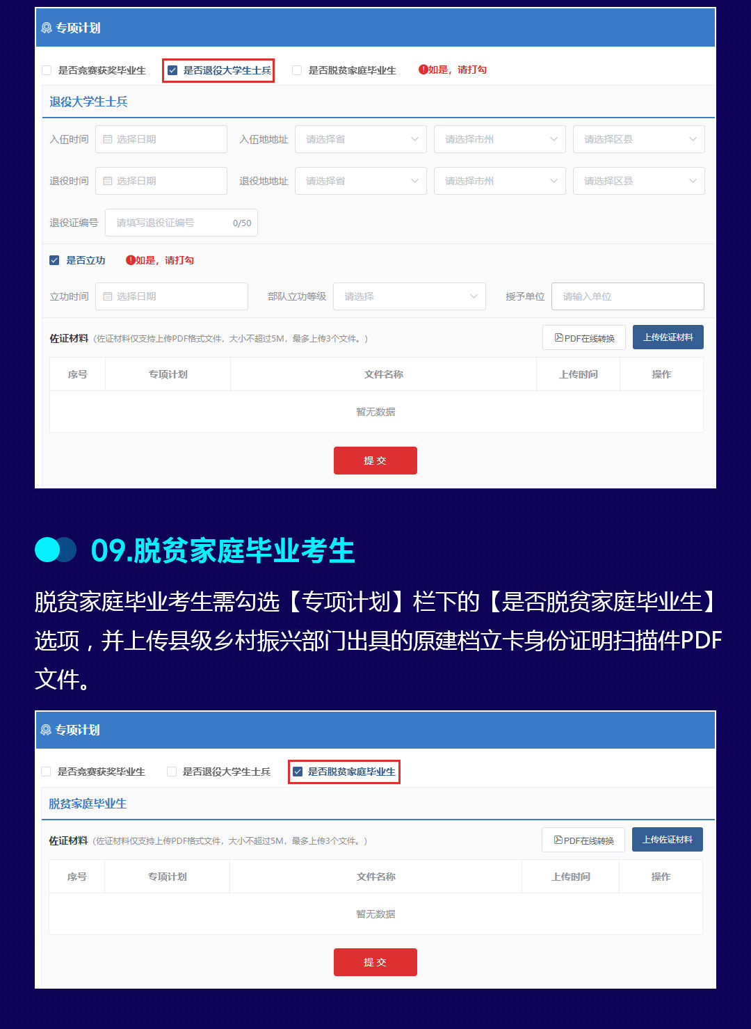 2023年湖南省專升本考試報考系統操作指南