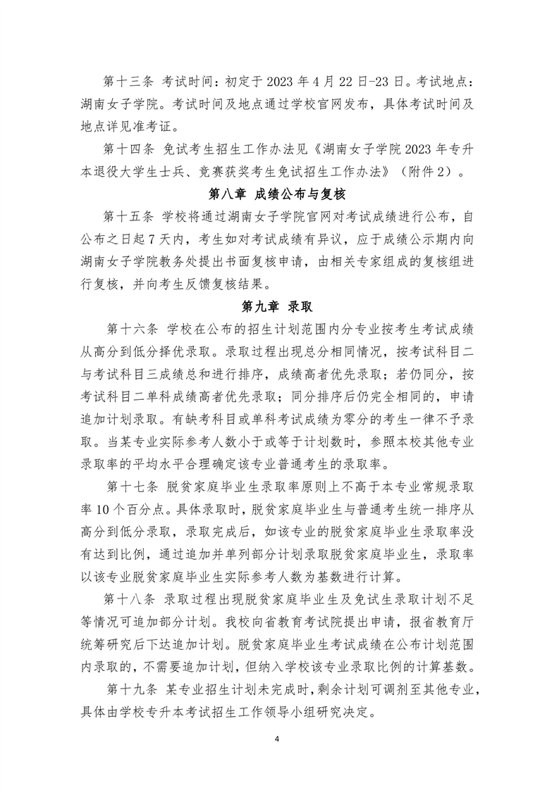 湖南女子學院專升本